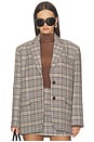 view 1 of 6 Chaqueta Quinn in Beige And Navy Checks