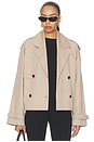 view 2 of 5 TRENCH CROPPED RICKIE  in Beige