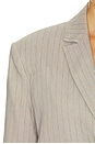 view 7 of 6 Chaqueta Quinn in Taupe And Blue Pinstripe