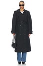 view 2 of 4 TRENCH MAXI PASCALE  in Black