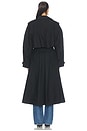 view 5 of 4 TRENCH MAXI PASCALE  in Black