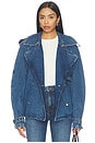 view 2 of 5 Pascale Trench in Clean Indigo