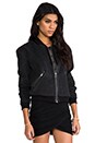 view 3 of 6 X Sincerely Jules Exclusive Bomber Jacket in Anthracite