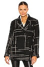 view 2 of 5 VESTE KAIA in Black Plaid