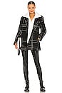 view 6 of 5 VESTE KAIA in Black Plaid