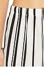 view 6 of 6 Elain Pant in Ivory & Black Monogram Stripe