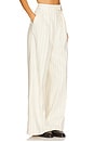 view 2 of 6 Lou Trouser in Cream & Black Stripe
