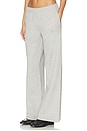 view 3 of 6 Kacey Sweatpant Monogram in Medium Heather Grey