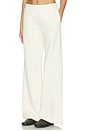 view 3 of 6 Kacey Monogram Sweatpant in Cream