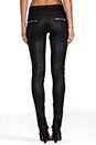 view 3 of 6 Leather Skinny Pant in Black