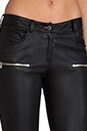 view 5 of 6 Leather Skinny Pant in Black