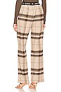 view 3 of 4 Karina Pant in Khaki Plaid