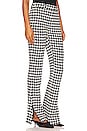 view 2 of 4 Jocelyn Houndstooth Trouser in Black & White
