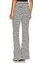 view 3 of 4 Jocelyn Houndstooth Trouser in Black & White