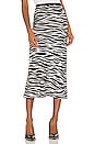 view 1 of 4 JUPE EN SOIE BAR in Cream Zebra