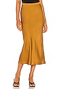 view 1 of 4 Bar Silk Skirt in Bronze