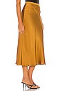 view 2 of 4 Bar Silk Skirt in Bronze