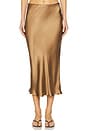 view 1 of 6 Bar Silk Skirt in Sepia