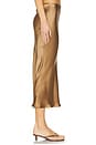 view 3 of 6 Bar Silk Skirt in Sepia