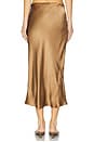view 4 of 6 Bar Silk Skirt in Sepia
