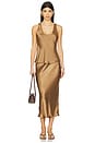 view 5 of 6 Bar Silk Skirt in Sepia