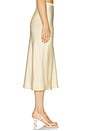 view 3 of 6 Bar Silk Skirt in Butter Yellow