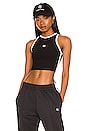 view 1 of 4 Sport Brett Tank in Black with White Stripe