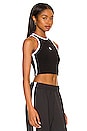 view 2 of 4 Sport Brett Tank in Black with White Stripe