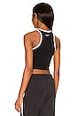 view 3 of 4 Sport Brett Tank in Black with White Stripe
