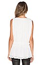 view 3 of 4 Pleated Top in White