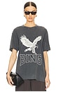 view 1 of 4 Lili Retro Eagle Tee in Washed Black