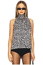 view 1 of 5 Brooke Top in Black and White Heart