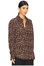 view 2 of 4 Bridget Shirt in Black & Brown Leopard