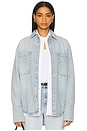 view 1 of 4 Dante Shirt in Bleached Blue