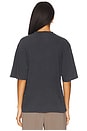 view 3 of 4 Avi Tee Collegiate Leopard in Washed Charcoal