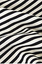 view 6 of 6 Alessia Tank in Cream & Black Stripe