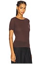 view 2 of 4 Sylvie Tee in Deep Brown