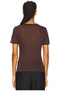 view 3 of 4 Sylvie Tee in Deep Brown