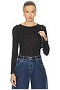 view 1 of 4 Sylvie Long Sleeve Tee in Black