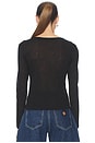 view 3 of 4 Sylvie Long Sleeve Tee in Black