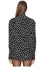 view 3 of 4 Ruby Shirt in Double Dot in BLACK AND WHITE DOUBLE DOT JACQUARD