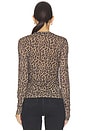 view 3 of 4 CAMISETA SYLVIE LONG SLEEVE in Black And Brown Leopard