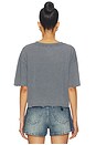 view 3 of 4 T-SHIRT JOHNNY CROPPED in Washed Grey