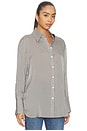 view 2 of 5 Bridget Shirt in White And Black Mini Stripe