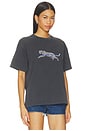 view 2 of 5 Cade Tee Leopard in Washed Black