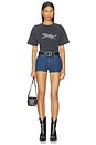 view 4 of 5 Cade Tee Leopard in Washed Black