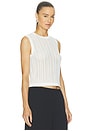 view 2 of 5 Moni Crop Tank in White