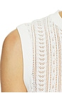 view 6 of 5 Moni Crop Tank in White