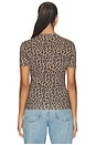 view 4 of 4 T-SHIRT SYLVIE in Black And Brown Leopard