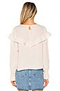 view 3 of 4 Linen Ruffle Top in Blush